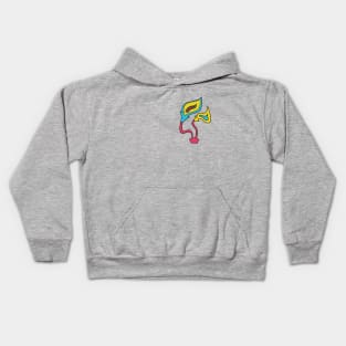 Funky Fire Flowers Kids Hoodie